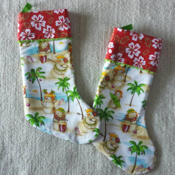 Christmas Stocking- Tropical Sandman Hawaiian