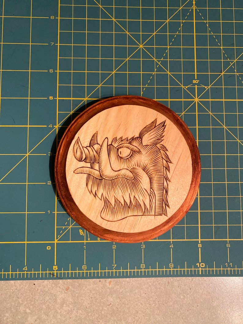 Holy Grail Black Knight Boar Coat of Arms Etsy