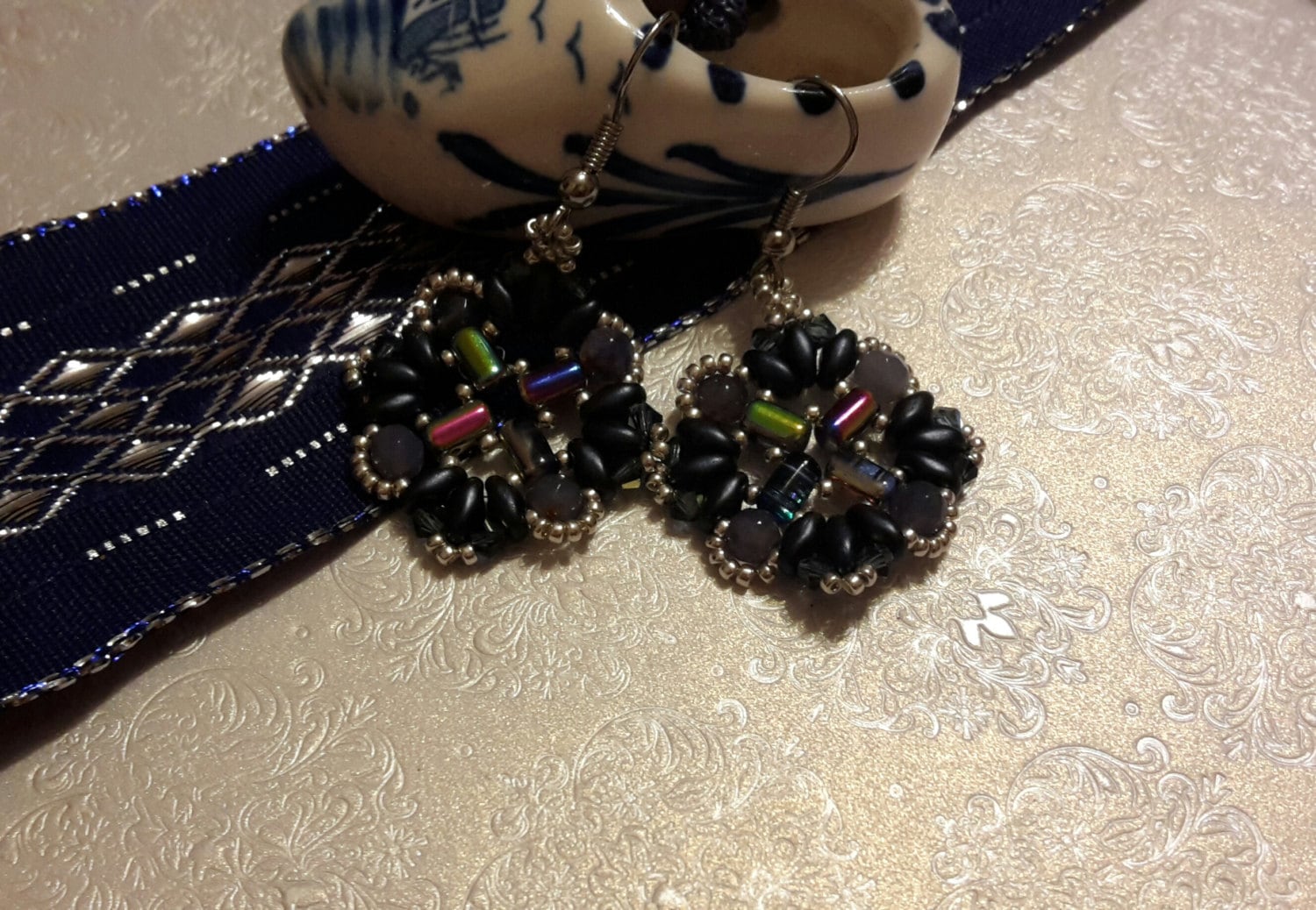 Blue Velvet Earrings Pattern - Etsy