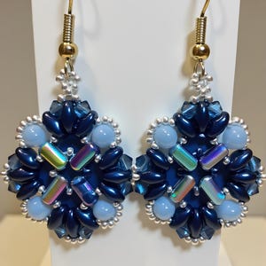 Blue Velvet Earrings Pattern