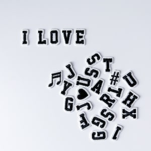 LETTER PATCH SMALL WHITE LETTER PATCH SMALL WHITE