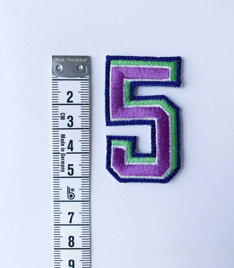 Numbers Iron On Patches Sports Numbers Embroidery Patch Etsy