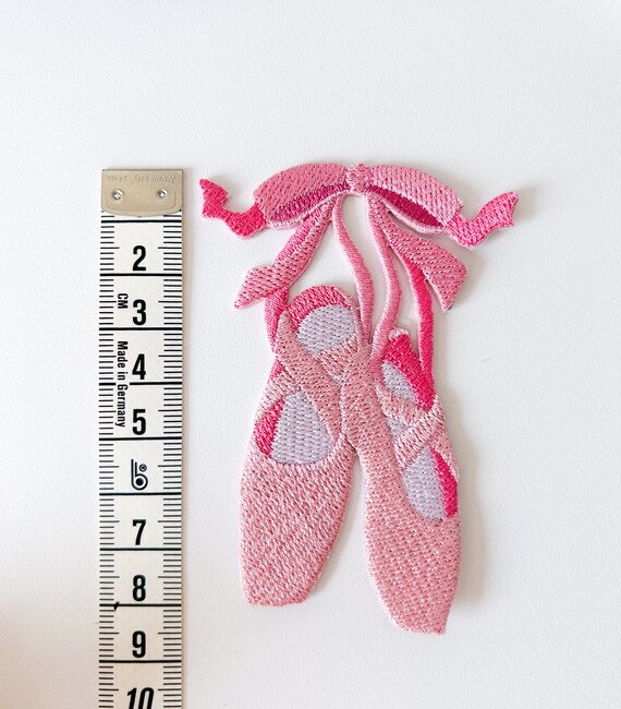 Toppa Ricamata Ballerina Rosa 4,7x5,9 Cm - Da Stirare O Cucire Su Vestiti E Accessori - 3