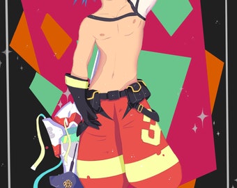 Galo Thymos "Promare" Art Print