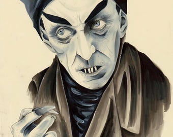 Nosferatu Print | Count Orlok, Vampire Art