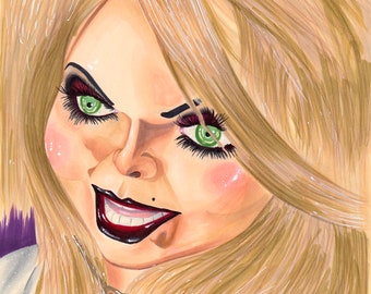 Tiff Horror Bride Art Print - Gift for Horror Enthusiasts