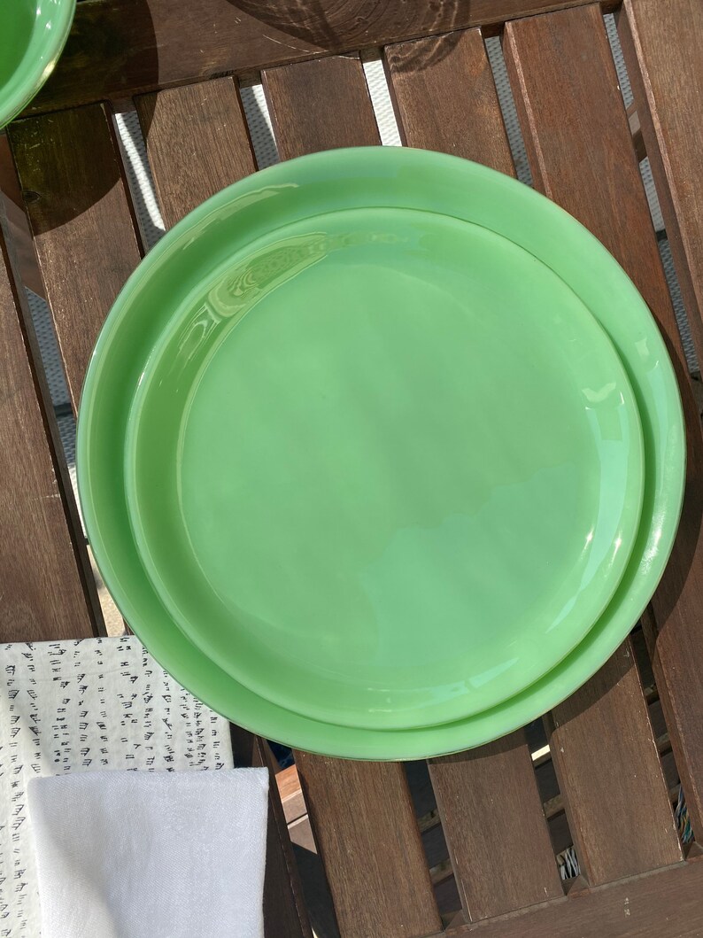 Glass Dinner Plate Etsy