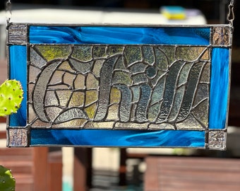 Chill Stained Glass Panel