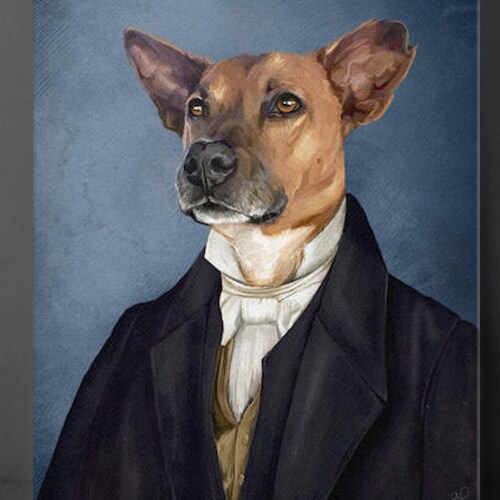 Custom Pet Portrait Featured on Etsy's Commercial This - Etsy Custom Pet Portrait Featured on Etsy's Commercial This - Etsy