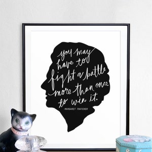 Margaret Thatcher Print, margaret thatcher art, quote poster, Print, Digital, printable art, digital print art, wall decor, digital print