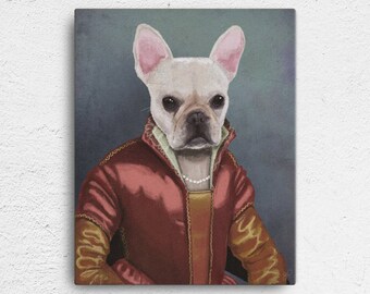 Custom Pet Portrait, pet portraits, Regal Pet Portrait, Renaissance Pet Portrait, royal pet portrait, unique gifts, funny gifts, dog art