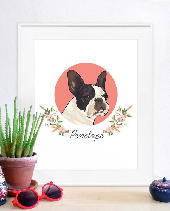 Pet Portrait, custom pet portrait, pet remembrance gift, pet sympathy gift, dog portrait, pet portraits, pet loss, family pet portrait