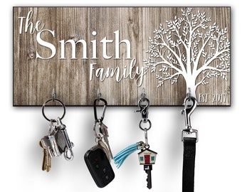 Family Tree Purse Hanger with Keychain