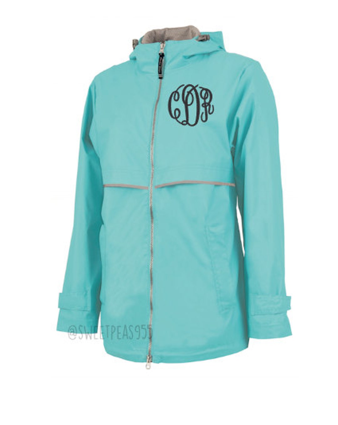 Monogram Raincoat, Monogram Rain Jacket, Charles River Jacket, New
