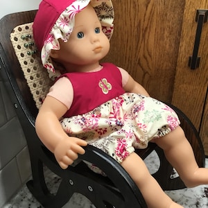 Bitty Baby Romper and Sun Hat, fits other 14-16 inch dolls