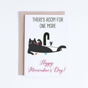 Funny Valentine-printables, Valentijnsdagkaart, grijze kat Meowentine instant download, brutale kaarten, kattenliefhebbers, blauwe Brits korthaar