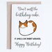 Birthday Cards Instant Download, Orange and White Cat Printable ...