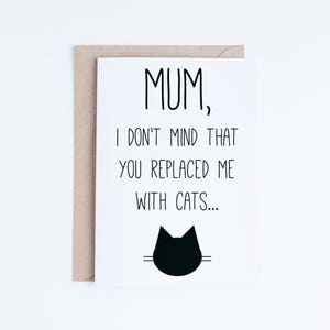 Ausdruckbare Muttertagskarte für Mama, Muttertagskarte Sofort Download, Lustige Katzen Muttertag, Muttertag Karte, Muttertag Karte