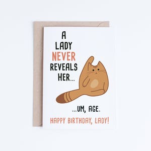 Funny Birthday Cards for Her, Printable Birthday Cards for Friend, for ...
