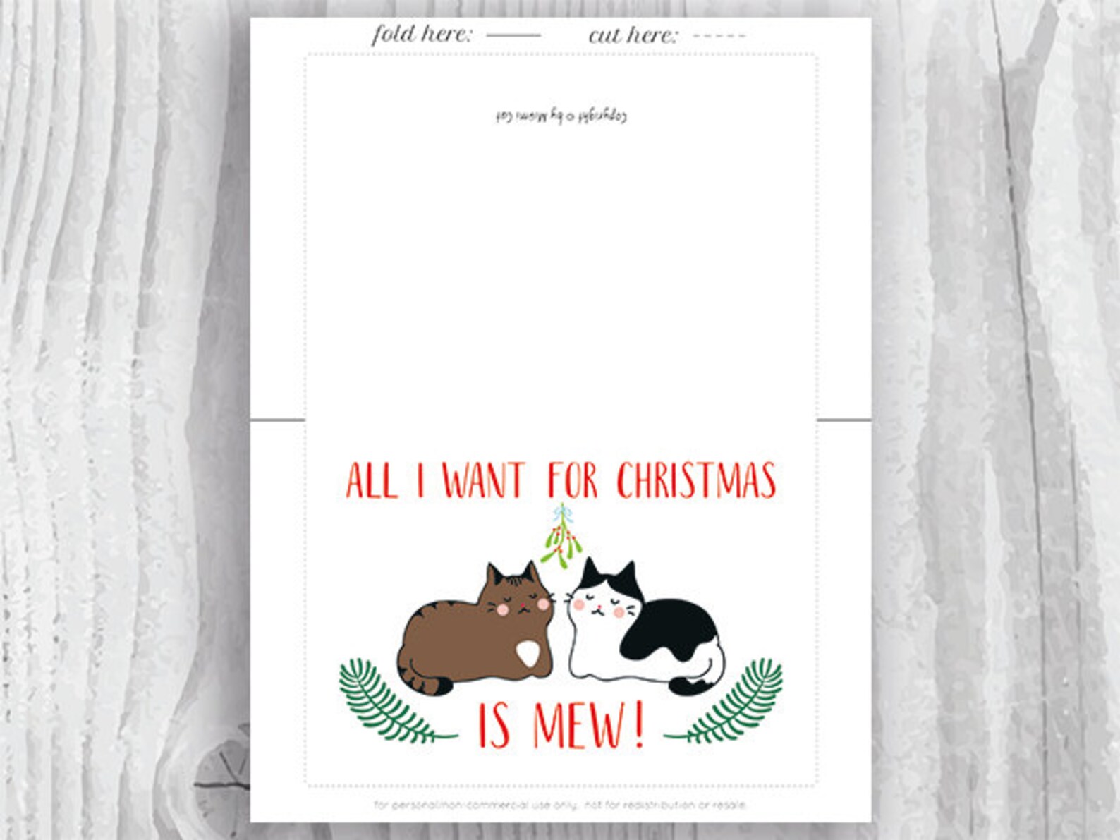 Christmas Card Printables Romantic Christmas Cards for Wife - Etsy