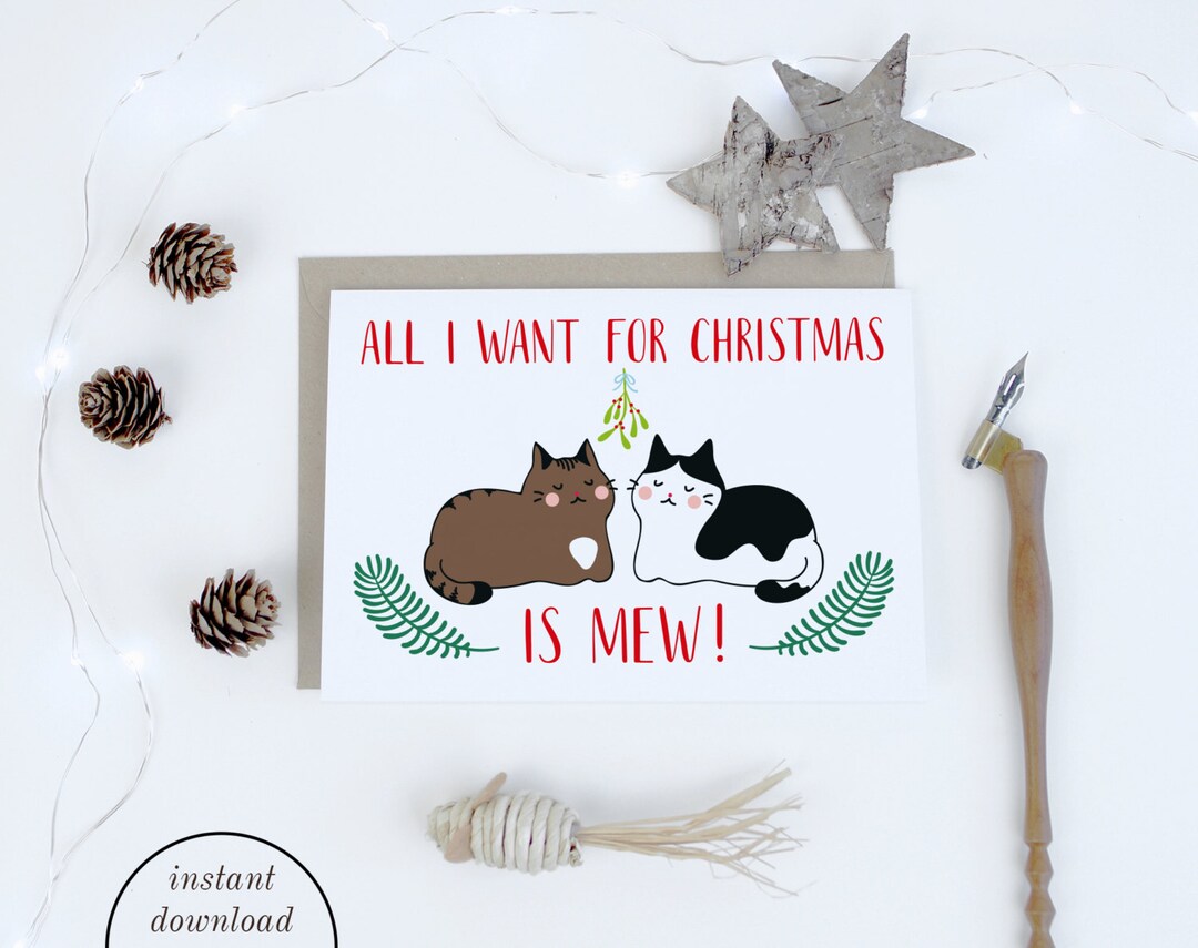 Christmas Card Printables, Romantic Christmas Cards for Wife, Printable ...