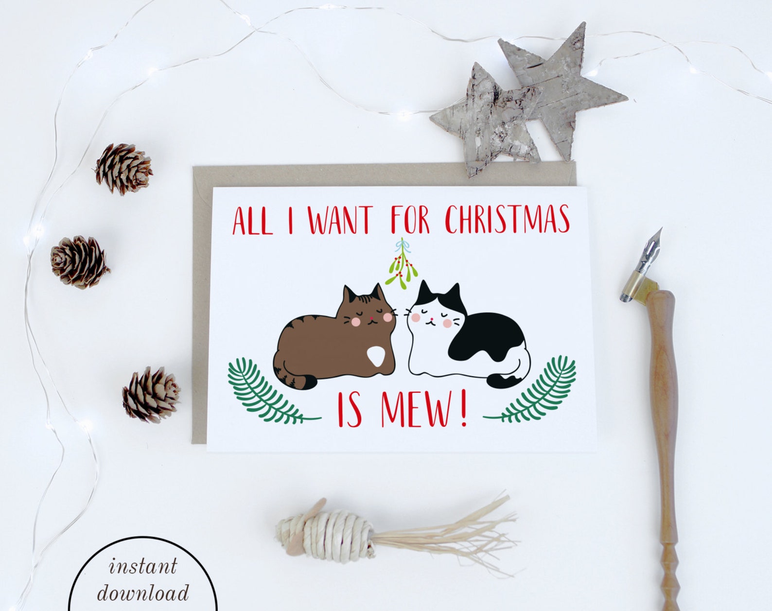 Christmas Card Printables Romantic Christmas Cards for Wife - Etsy