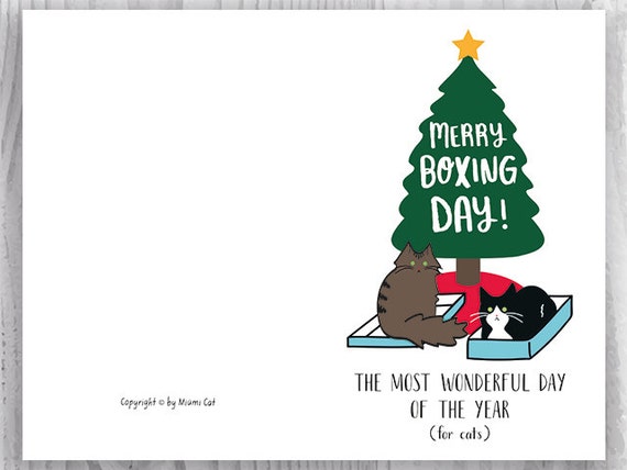 Biglietto di Natale / Petisfaction Gatti TU / Divertente biglietto di