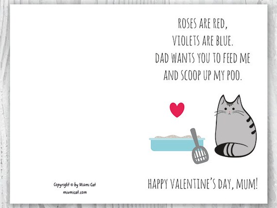 Biglietto di San Valentino con cuore di gatto nero, biglietto d'amore per l' anniversario (download digitale) - Italia