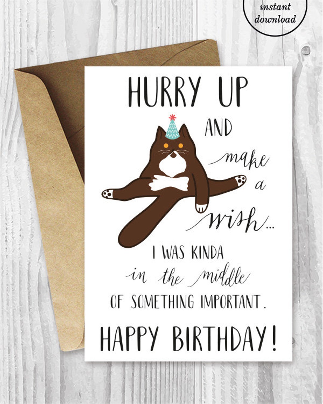 Funny Birthday Printable Cards Funny British Shorthair Cat Birthday Funny Birthday Printable Cards Funny British Shorthair Cat Birthday