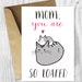 Printable Cards Mothers Day, Mothers Day Card Unique, Cat Mom Card, Cat Mother's Day, Mom You Are So Loafed Instant Download 