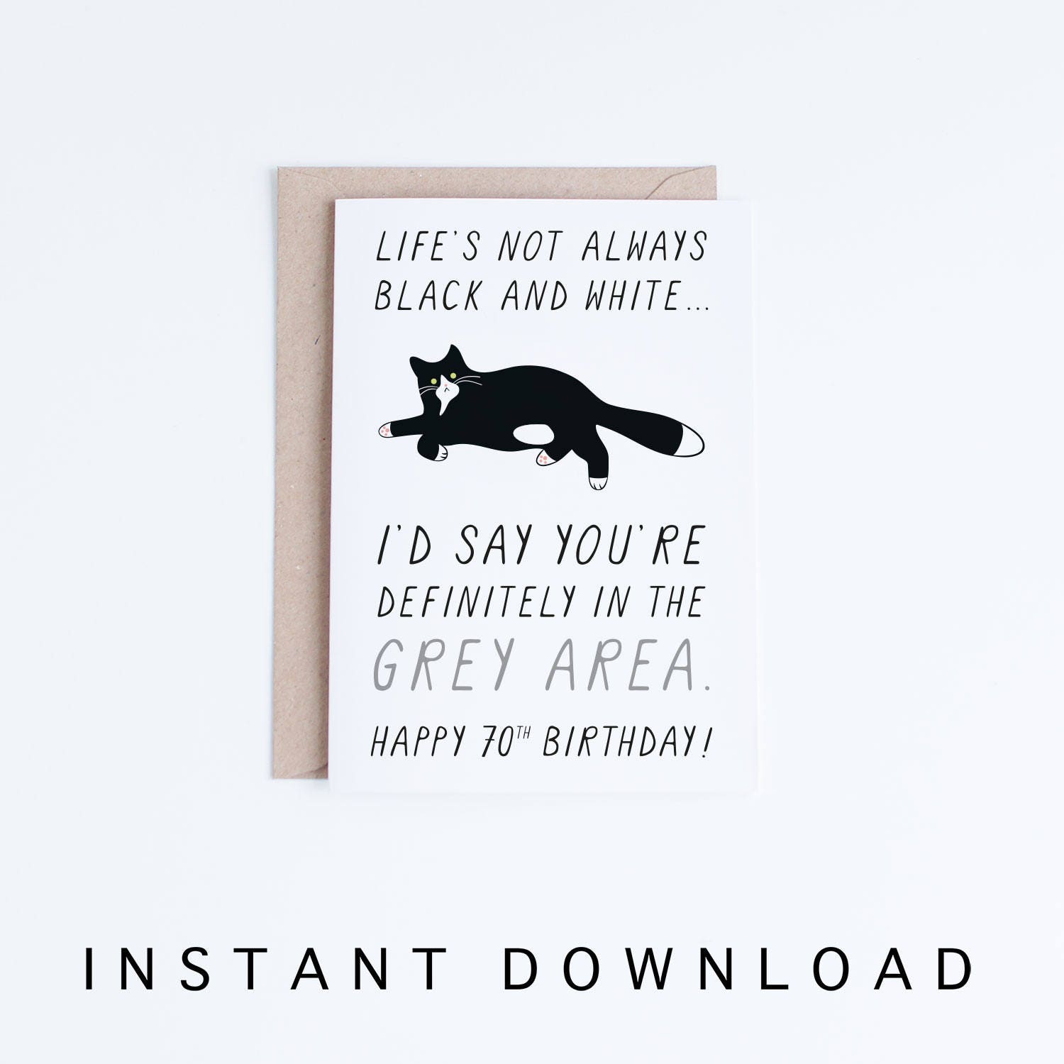 70th Birthday Card, Printable Birthday Card, Humorous Cat Birthday Card, Seventy Card, Printable Cat Card, Prompt Obtain, 70 Birthday picture about Cat Birthday Card Printable titled 70th Birthday Card, Printable Birthday Card, Amusing Cat Birthday Card, Seventy Card, Printable Cat Card, Prompt Obtain, 70 Birthday