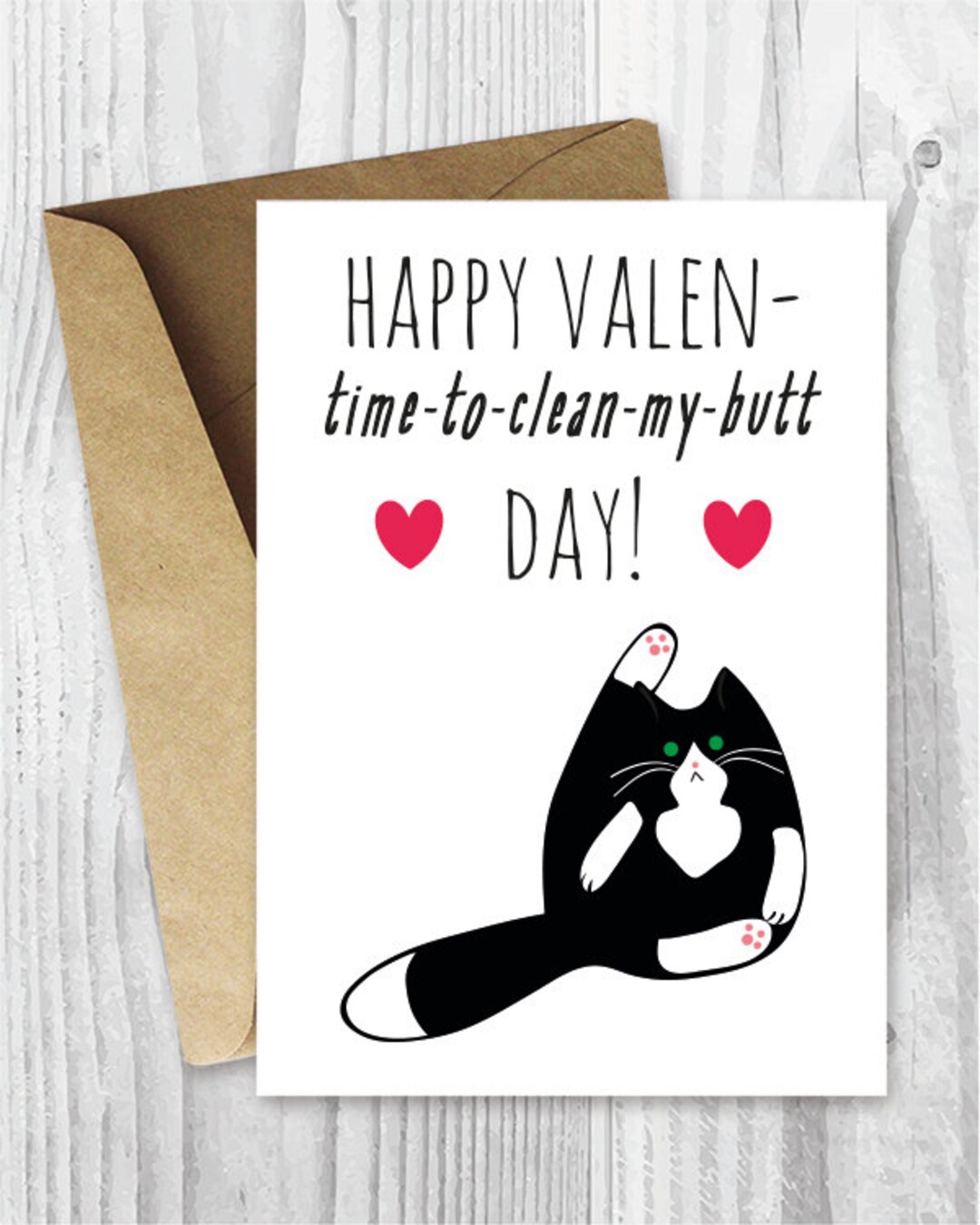 Anti Valentine Card Printable, Funny Valentines Day Cards, Tuxedo Cat ...