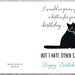 Funny Black Cat Birthday Cards Instant Download, Funny Cat Printable ...