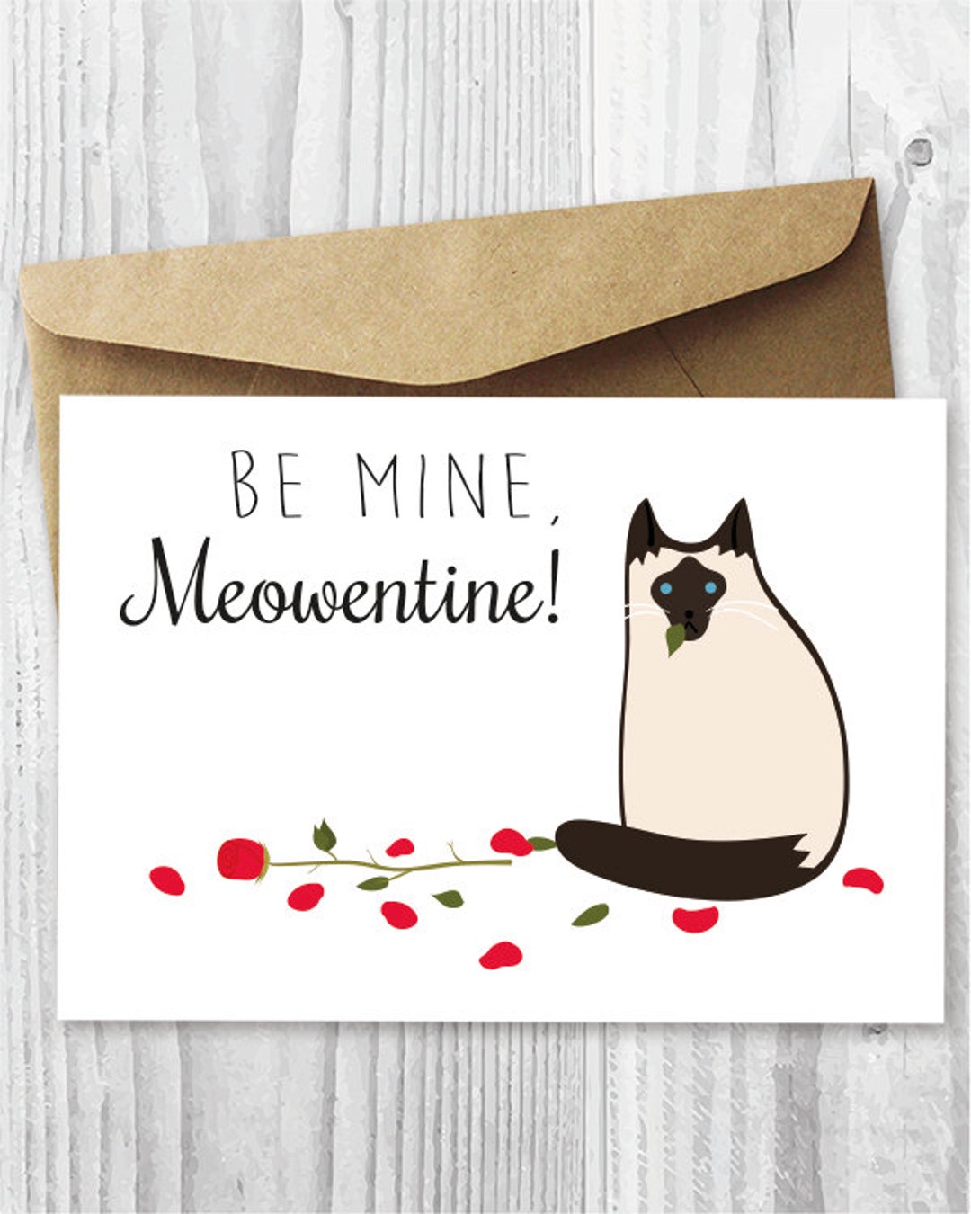 Printable Valentines Day Card, Cat Valentine's Day Card Download, Funny ...