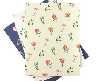 LARGE ROSES NOTEBOOK 3/Set