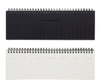 Grid WEEKLY MIDNIGHT BLACK planner
