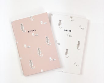 Mini Cat And Milk Notebook 2/set