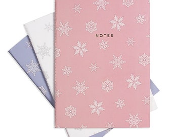 Large Let It Snow Notebook 3/Set