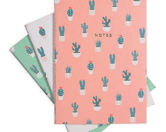 Large Cactus Lover Notebook 3/SET