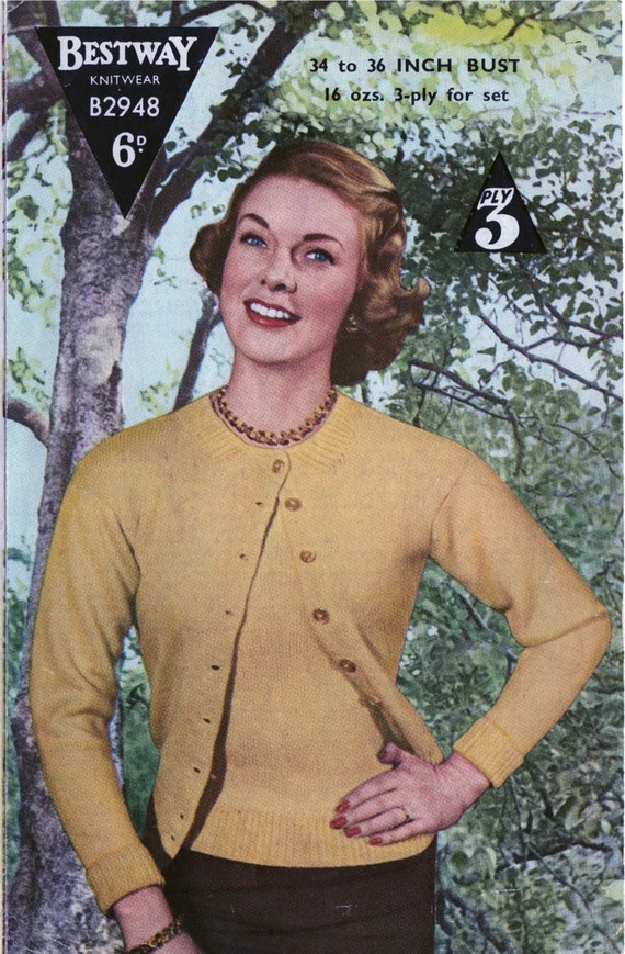 Vintage Knitting Pattern TWINSET Jumper 