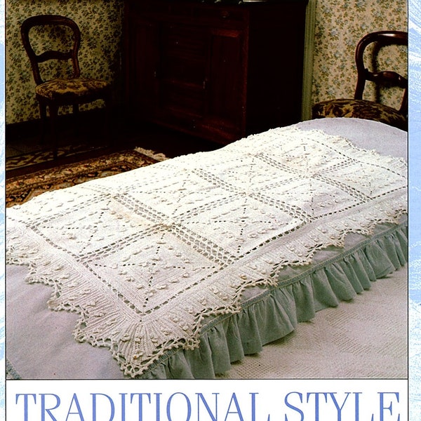 Bedspread Traditional Style Crochet Pattern pdf Download