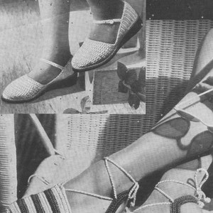 Vintage 1940's Crochet Shoes for your own fitting Weldons 546 pdf Download