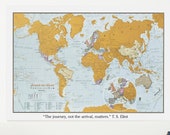 Personalised Scratch the World travel edition map print - home, gift for him, gift for her, scratch off,world map, travel gift, gift