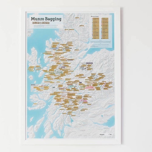 Scratch off Munro Bagging Print Gift Gift for Him Gift for Etsy UK