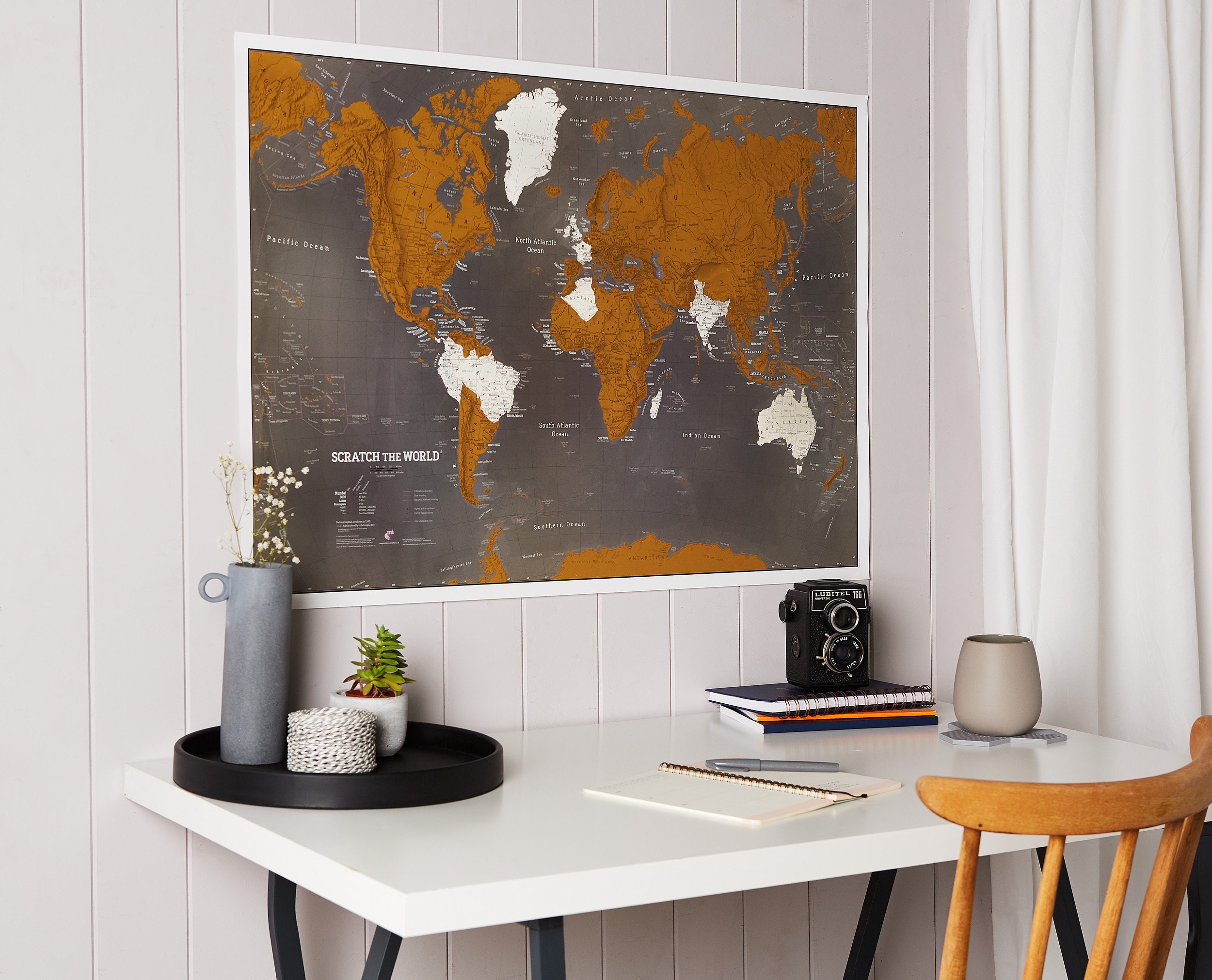 Non commandable carte à gratter black wolrd 60x80 cm - Guides de voyage  Monde