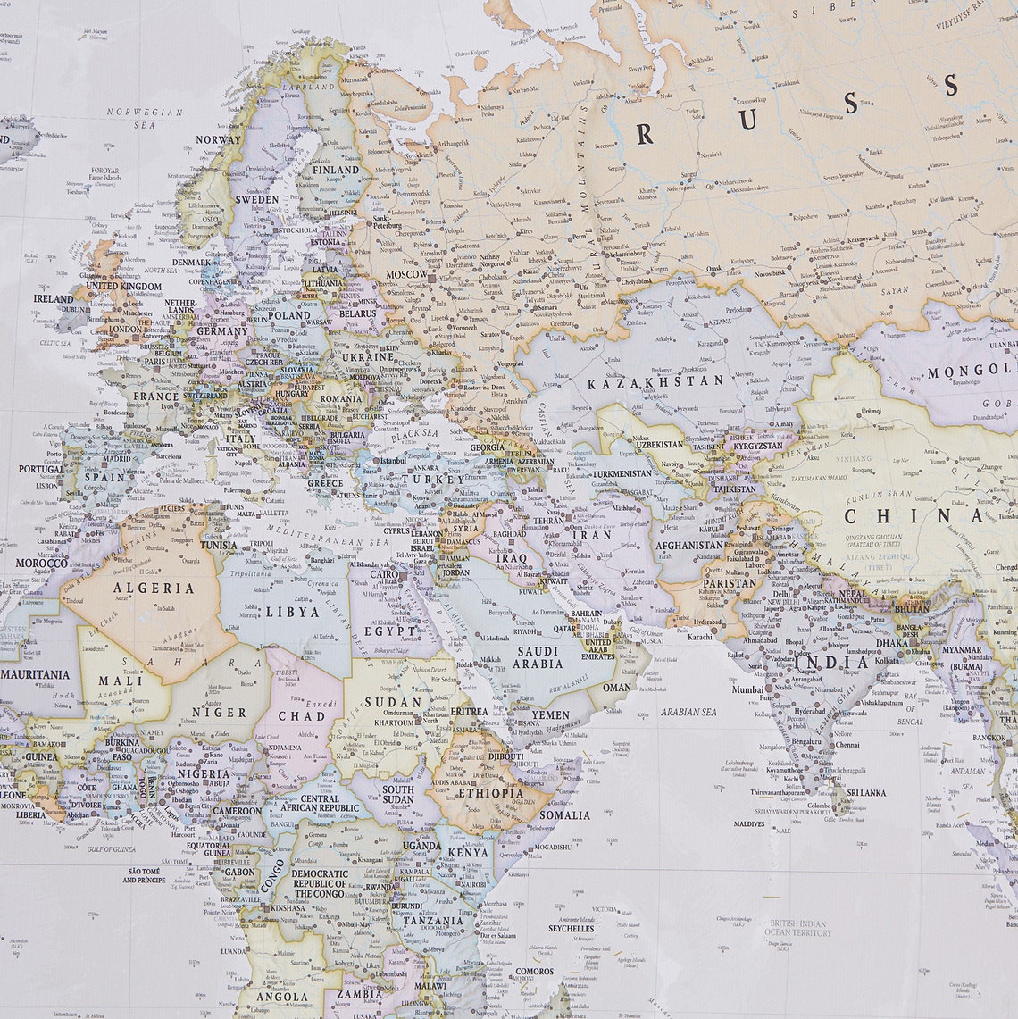 Classic Map Of The World Canvas Print Free Shipping Gift Etsy UK Il 1140xN.1878821749 Igqh
