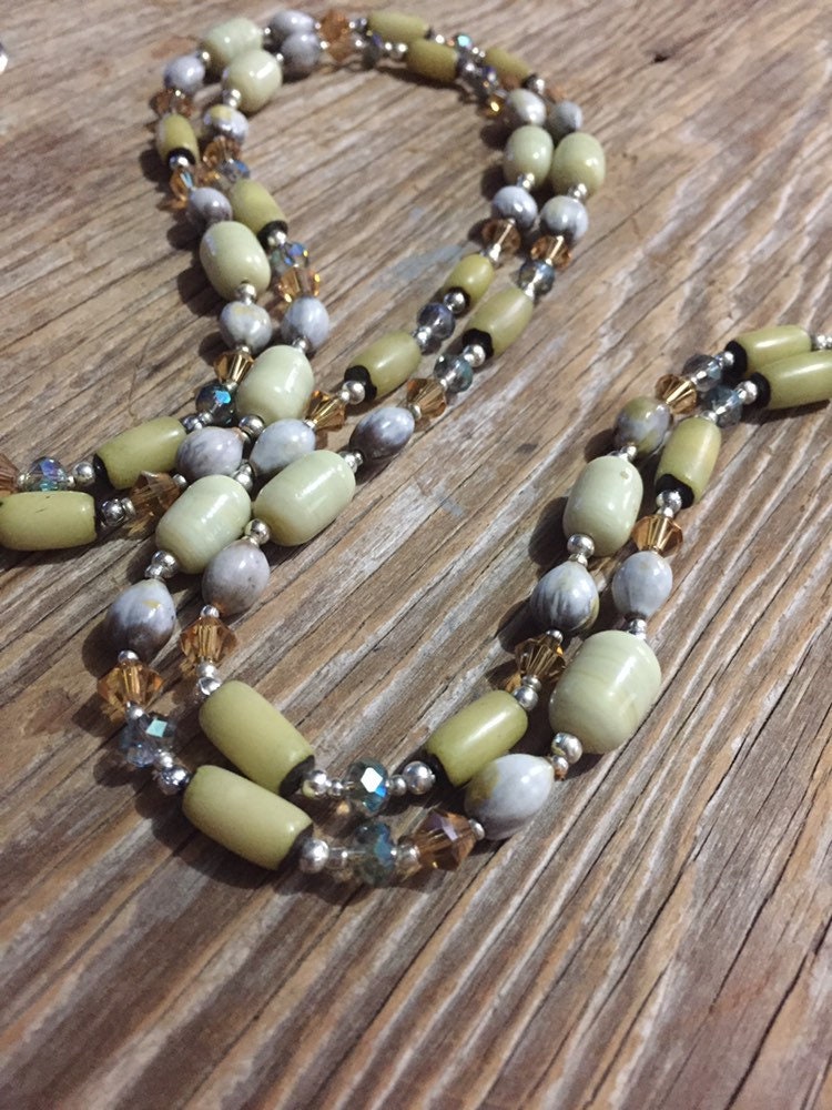 subtle unique handmade statement necklace