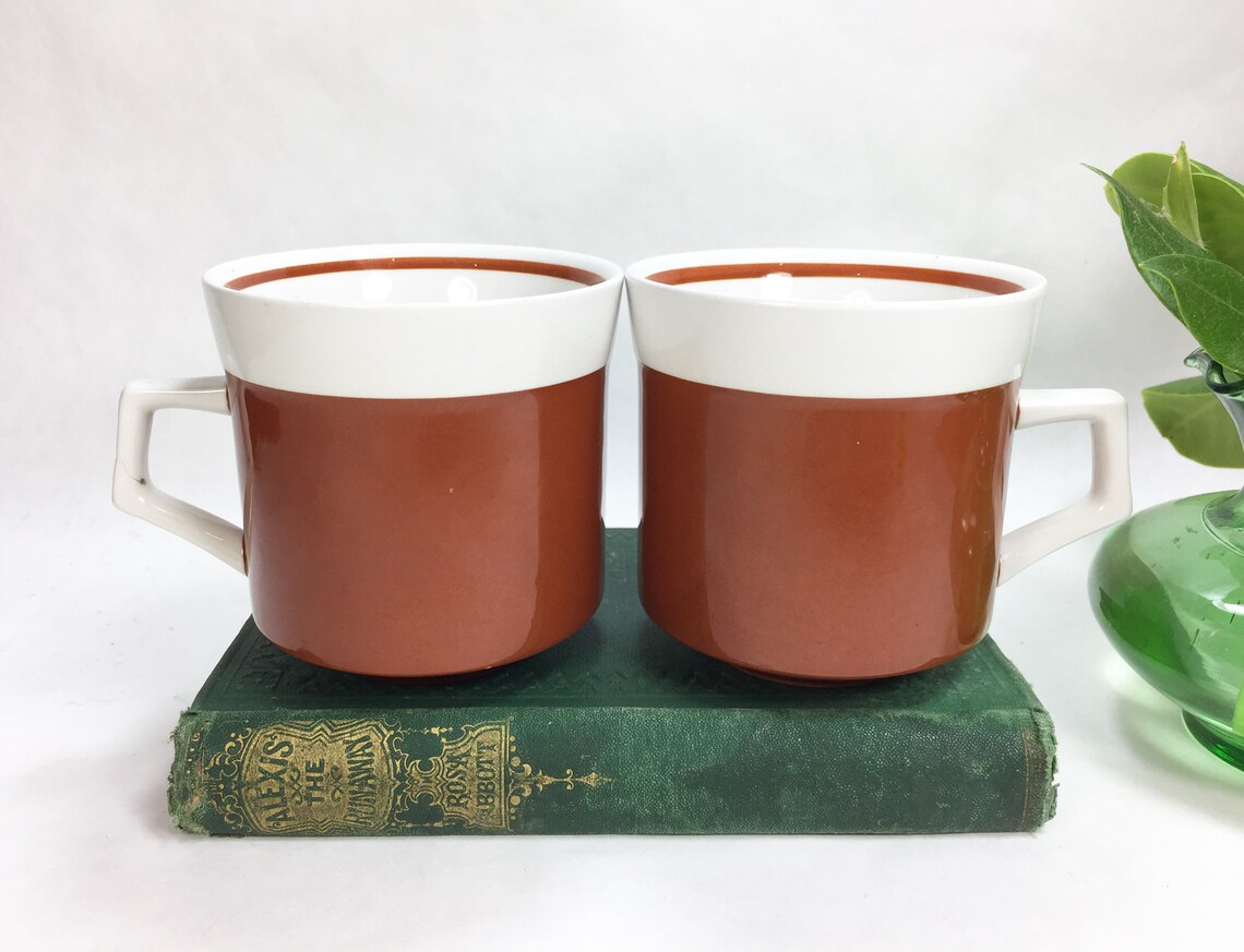 Pair of Vintage Coffee Mugs by Mikasa Light N Lively Japan Etsy
