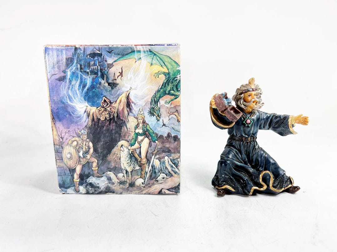 Myths & Legends Wizard Figurine: Summit Collection, Blue Robe, Magic ...