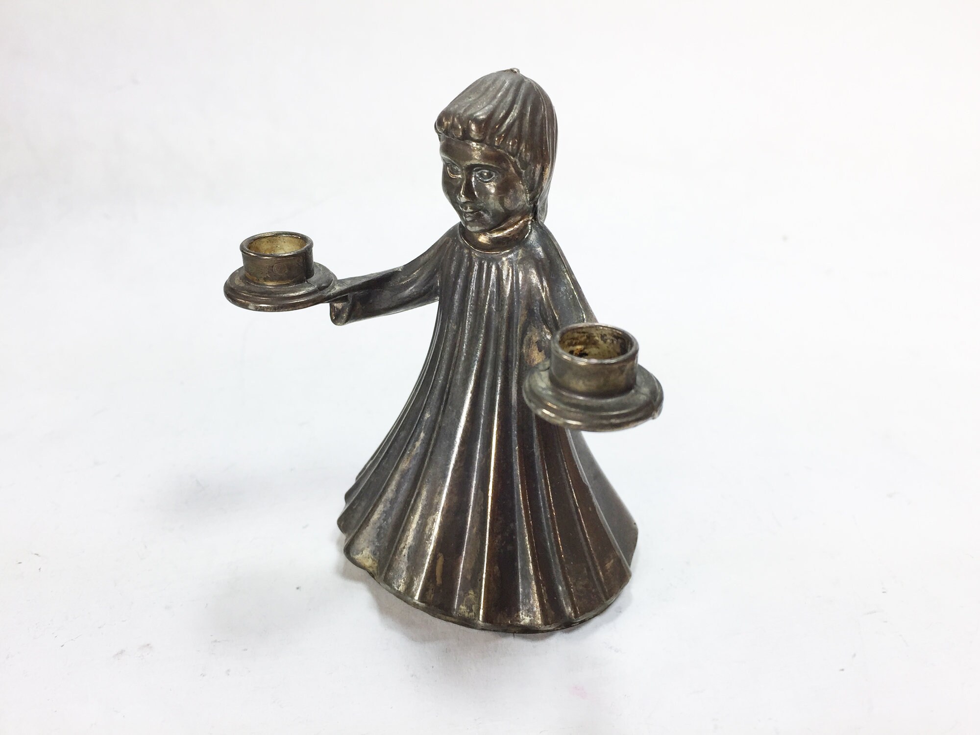 Vintage Small Metal Choir Girl Candle Holder Italy Mini Etsy